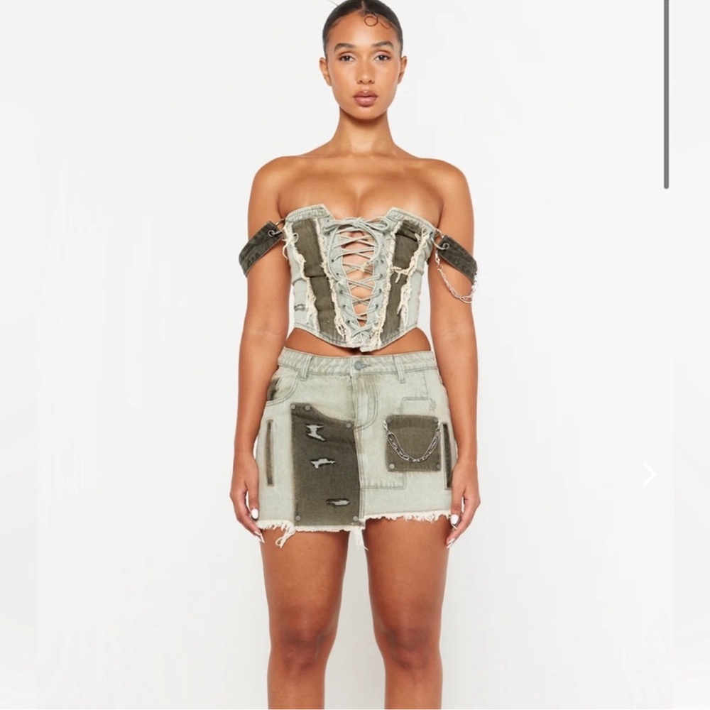Brand new set of LUXETOKILL Carpenter miniskirt and top FESTIVAL CLOTHING